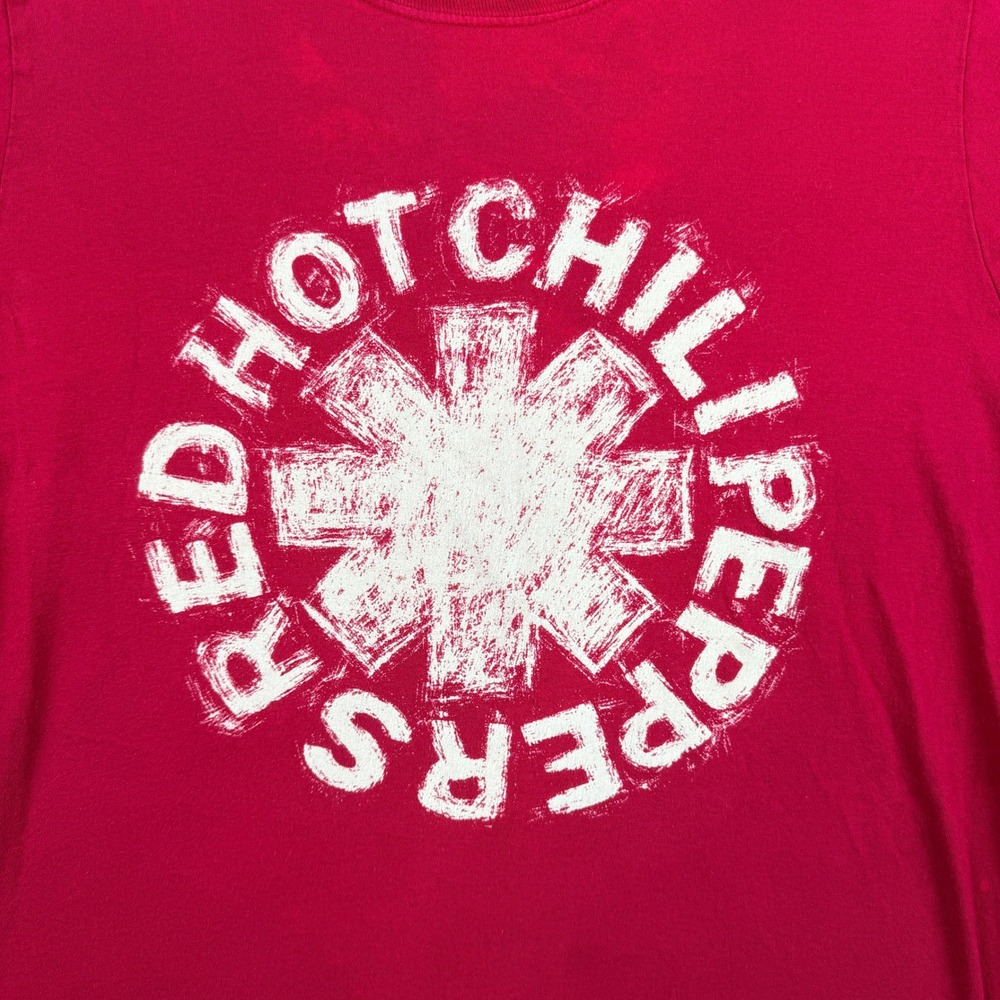 Red Hot Chili Peppers Graphic T-Shirt Men's M Medium Red Asterisk Logo Rock Band - Picture 4 of 8